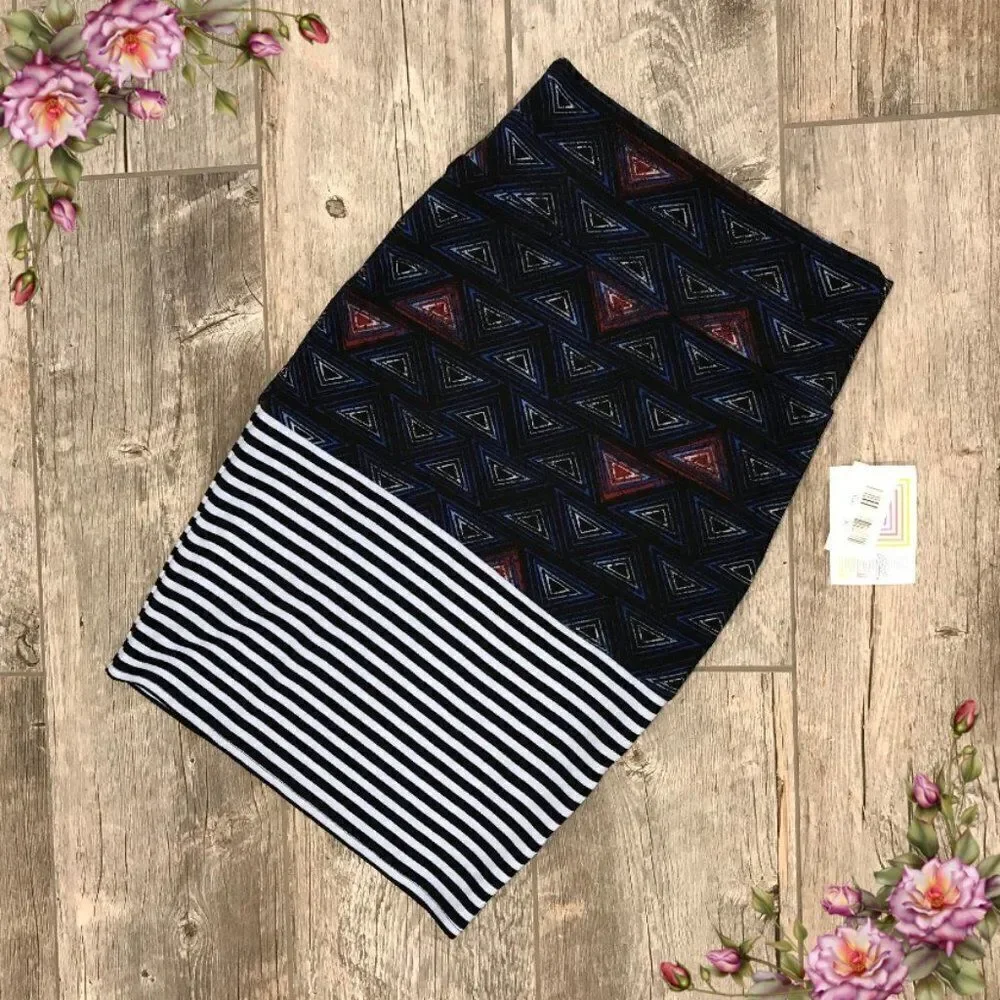 LuLaRoe casual‎ geometric print mini Cassie skirt size medium